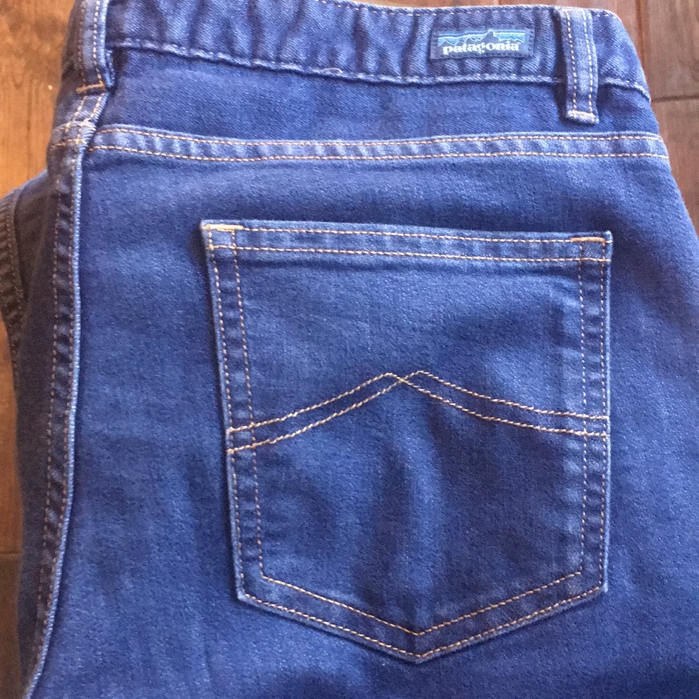 Patagonia Straight Leg Dark Wash Jeans View 6
